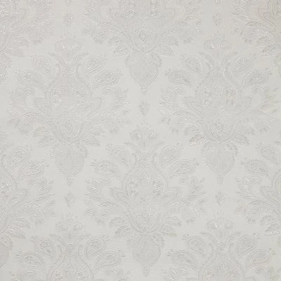 GoodHome Abeli White Russian Damask Metallic Effect Textured Wallpaper 9 GoodHome Abeli White Russian Damask Metallic Effect Textured Wallpaper - Image 7