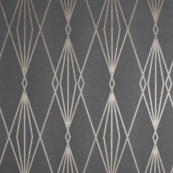 Goodhome -Goodhome goodhome ajuga charcoal art deco rose gold effect textured wallpaper3663602561163 36c