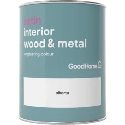 Goodhome -Goodhome goodhome alberta satin metal wood paint 750ml5036581059392 02c BQ