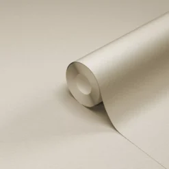 GoodHome Arceau Light Grey Fabric Effect Textured Wallpaper