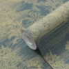 GoodHome Augie Blue Nature Metallic Effect Textured Wallpaper -Goodhome goodhome augie blue nature metallic effect textured wallpaper5059340408675 01c