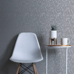 GoodHome Avington Silver Effect Textured Wallpaper -Goodhome goodhome avington silver effect textured wallpaper5059340410326 20i