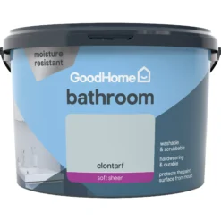 GoodHome Bathroom Clontarf Soft Sheen Emulsion Paint, 2.5L -Goodhome goodhome bathroom clontarf soft sheen emulsion paint 2 5l3663602592235 02c