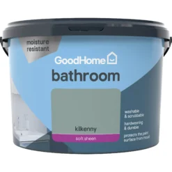 GoodHome Bathroom Kilkenny Soft Sheen Emulsion Paint, 2.5L -Goodhome goodhome bathroom kilkenny soft sheen emulsion paint 2 5l3663602592259 02c