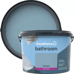 GoodHome Bathroom Monaco Soft Sheen Emulsion Paint, 2.5L