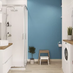 GoodHome Bathroom Nice Soft Sheen Emulsion Paint, 2.5L -Goodhome goodhome bathroom nice soft sheen emulsion paint 2 5l3663602592273 03i