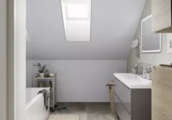 GoodHome Bathroom North Pole Soft Sheen Emulsion Paint, 2.5L -Goodhome goodhome bathroom north pole soft sheen emulsion paint 2 5l3663602401162 01i