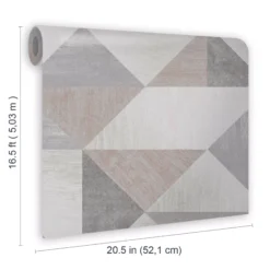 GoodHome Bretby Grey Geometric Metallic Effect Smooth Wallpaper -Goodhome goodhome bretby grey geometric metallic effect smooth wallpaper5059340410494 02t bq