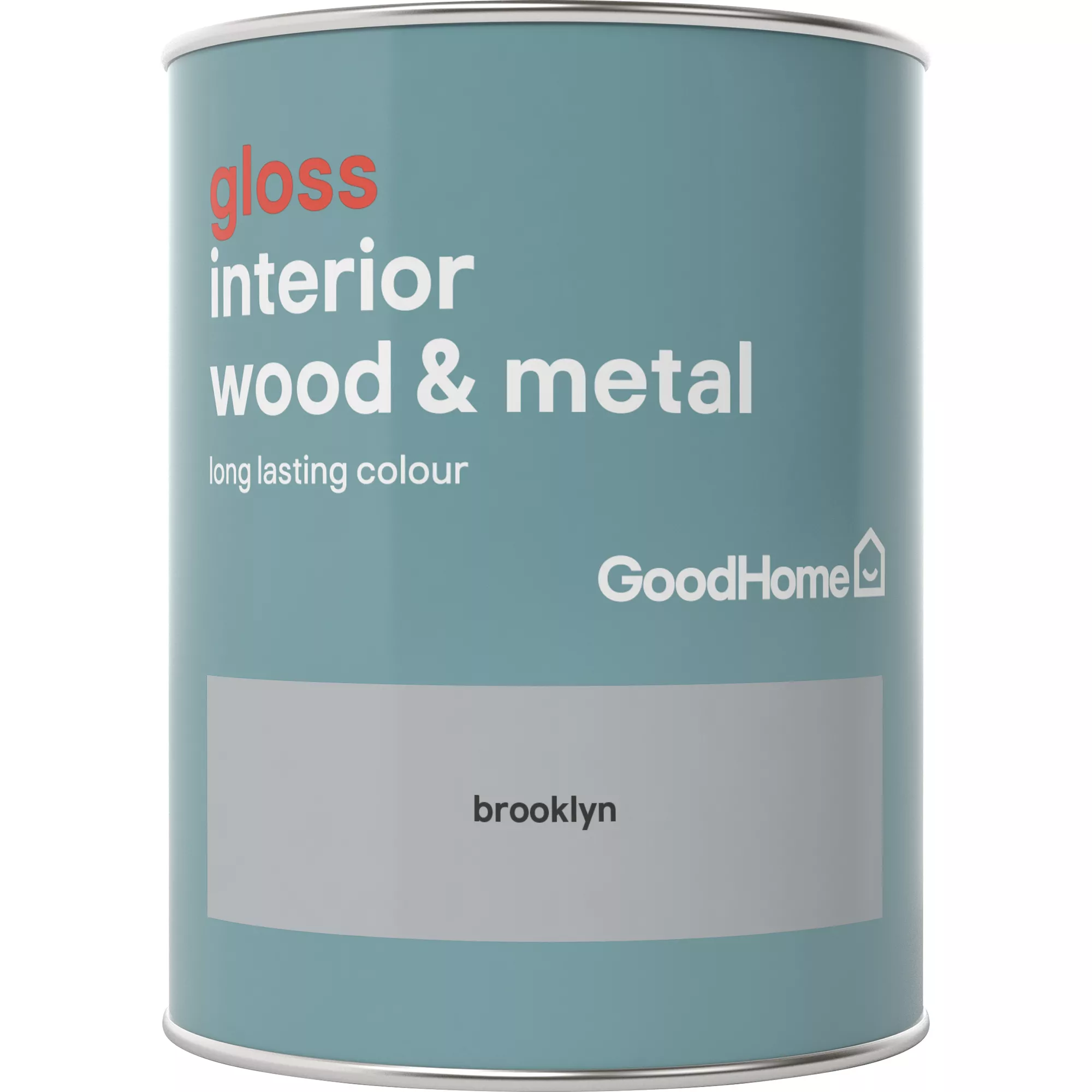 GoodHome Brooklyn Gloss Metal & Wood Paint, 750ml 4 GoodHome Brooklyn Gloss Metal & Wood Paint, 750ml - Image 2