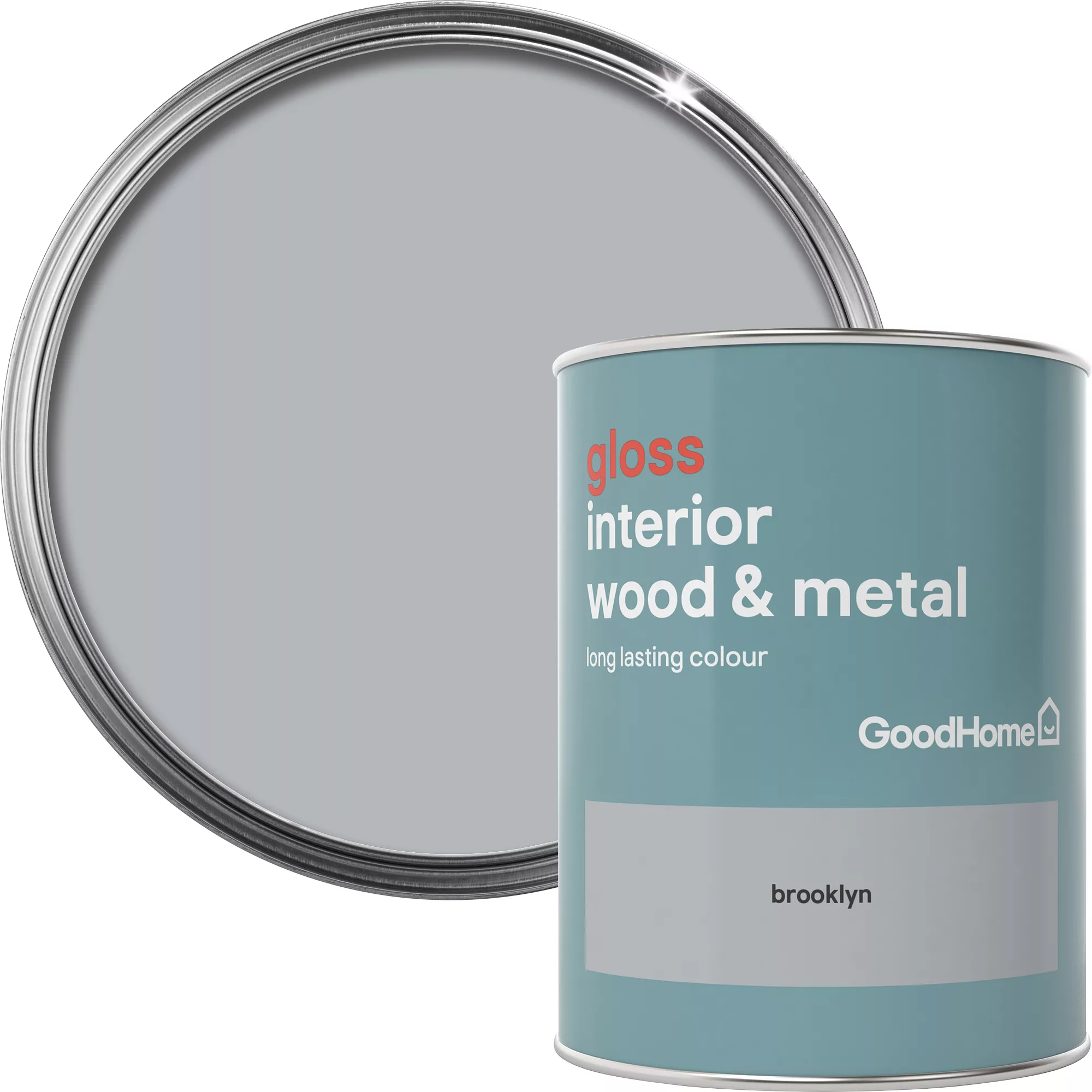 GoodHome Brooklyn Gloss Metal & Wood Paint, 750ml 3 GoodHome Brooklyn Gloss Metal & Wood Paint, 750ml