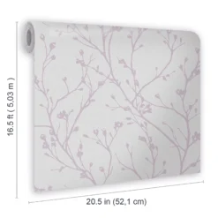 GoodHome Burfield Mauve Trail Metallic Effect Textured Wallpaper -Goodhome goodhome burfield mauve trail metallic effect textured wallpaper5059340410418 02t