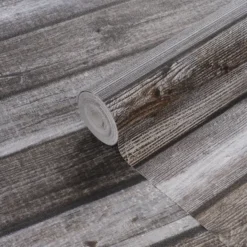 GoodHome Cardew Grey Wood Effect Matt Mural -Goodhome goodhome cardew grey wood effect matt mural5059340410142 01c