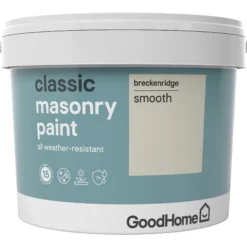 GoodHome Classic Breckenridge Smooth Matt Masonry Paint, 10L 9 GoodHome Classic Breckenridge Smooth Matt Masonry Paint, 10L -Goodhome goodhome classic breckenridge smooth matt masonry paint 10l3663602521778 08c bq