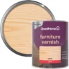 GoodHome Clear Gloss Multi-surface Furniture Wood Varnish, 750ml -Goodhome goodhome clear gloss multi surface furniture wood varnish 750ml5059340486796 21c