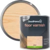 GoodHome Clear Satin Floor Wood Varnish, 2.5L 1 GoodHome Clear Satin Floor Wood Varnish, 2.5L -Goodhome goodhome clear satin floor wood varnish 2 5l5059340486956 21c