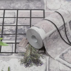 GoodHome Cloris Multicolour Wall Hangings Textured Wallpaper