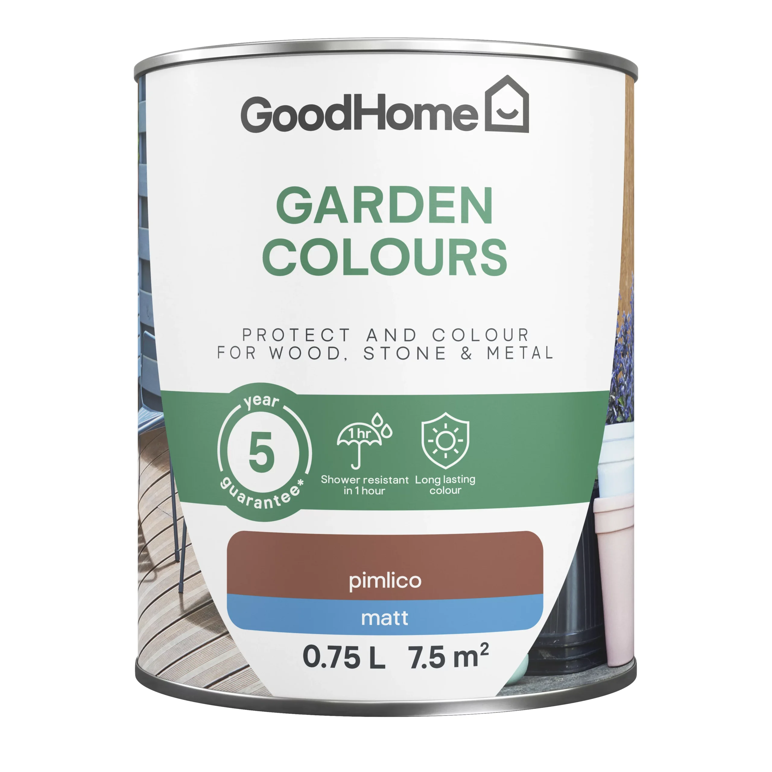 GoodHome Colour It Pimlico Matt Multi-surface Paint, 750ml 4 GoodHome Colour It Pimlico Matt Multi-surface Paint, 750ml - Image 2