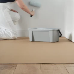 GoodHome Corrugated Paper Dust Sheet, (L)12m, (W)0.6m -Goodhome goodhome corrugated paper dust sheet l 12m w 0 6m5059340015262 30i