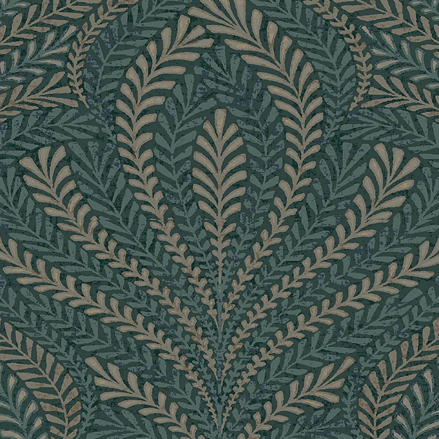 GoodHome Danbu Dark Teal Ornamental Metallic Effect Textured Wallpaper 6 GoodHome Danbu Dark Teal Ornamental Metallic Effect Textured Wallpaper - Image 4