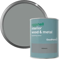 GoodHome Delaware Eggshell Metal & Wood Paint, 750ml