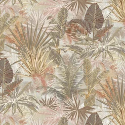 GoodHome Dioman Beige Tropical Leaves Textured Wallpaper -Goodhome goodhome dioman beige tropical leaves textured wallpaper5059340409047 37c