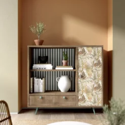 GoodHome Dioman Beige Tropical Leaves Textured Wallpaper -Goodhome goodhome dioman beige tropical leaves textured wallpaper5059340787039 02i