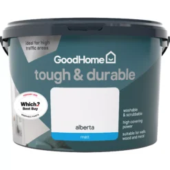 GoodHome Durable Alberta Matt Emulsion Paint, 2.5L -Goodhome goodhome durable alberta matt emulsion paint 2 5l3663602413578 02c