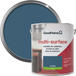 GoodHome Durable Antibes Satin Multi-surface Paint, 2L