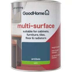 GoodHome Durable Antibes Satin Multi-surface Paint, 750ml 8 GoodHome Durable Antibes Satin Multi-surface Paint, 750ml -Goodhome goodhome durable antibes satin multi surface paint 750ml3663602585756 02c