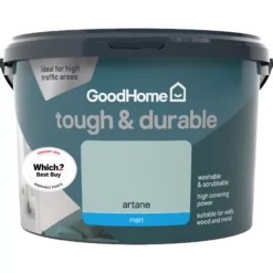 GoodHome Durable Artane Matt Emulsion Paint, 2.5L -Goodhome goodhome durable artane matt emulsion paint 2 5l3663602407560 02c