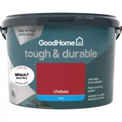 GoodHome Durable Chelsea Matt Emulsion Paint, 2.5L -Goodhome goodhome durable chelsea matt emulsion paint 2 5l3663602404729 02c