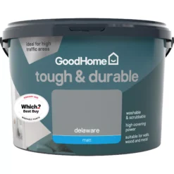 GoodHome Durable Delaware Matt Emulsion Paint, 2.5L -Goodhome goodhome durable delaware matt emulsion paint 2 5l3663602409861 02c
