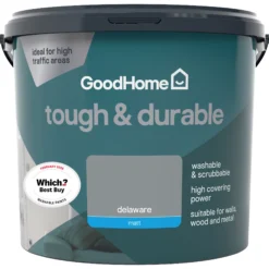 GoodHome Durable Delaware Matt Emulsion Paint, 5L 8 GoodHome Durable Delaware Matt Emulsion Paint, 5L -Goodhome goodhome durable delaware matt emulsion paint 5l3663602409854 02c