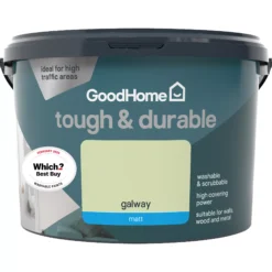 GoodHome Durable Galway Matt Emulsion Paint, 2.5L -Goodhome goodhome durable galway matt emulsion paint 2 5l3663602408123 02c