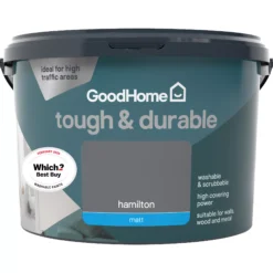 GoodHome Durable Hamilton Matt Emulsion Paint, 2.5L -Goodhome goodhome durable hamilton matt emulsion paint 2 5l3663602408604 02c