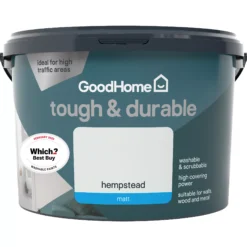 GoodHome Durable Hempstead Matt Emulsion Paint, 2.5L -Goodhome goodhome durable hempstead matt emulsion paint 2 5l3663602409410 02c