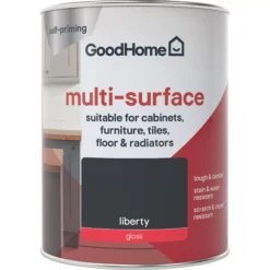 GoodHome Durable Liberty Gloss Multi-surface Paint, 750ml -Goodhome goodhome durable liberty gloss multi surface paint 750ml3663602585619 02c