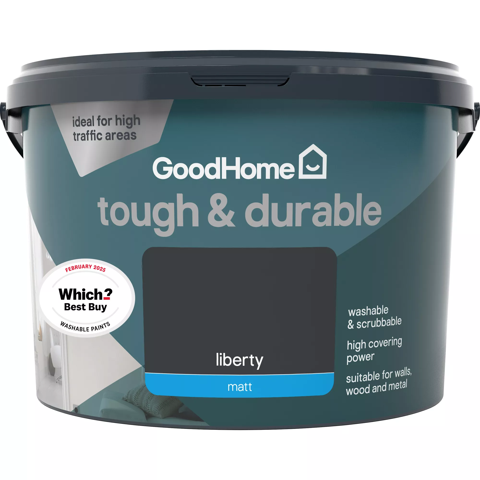 GoodHome Durable Liberty Matt Emulsion Paint, 2.5L 5 GoodHome Durable Liberty Matt Emulsion Paint, 2.5L - Image 3