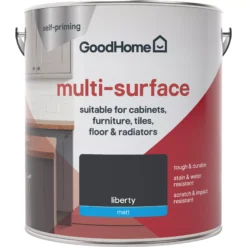 GoodHome Durable Liberty Matt Multi-surface Paint, 2L -Goodhome goodhome durable liberty matt multi surface paint 2l3663602586104 02c