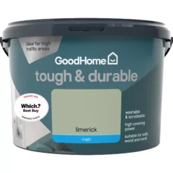 GoodHome Durable Limerick Matt Emulsion Paint, 2.5L -Goodhome goodhome durable limerick matt emulsion paint 2 5l3663602407959 02c