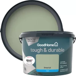GoodHome Durable Limerick Matt Emulsion Paint, 2.5L