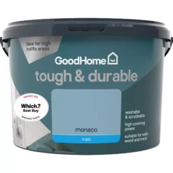 GoodHome Durable Monaco Matt Emulsion Paint, 2.5L -Goodhome goodhome durable monaco matt emulsion paint 2 5l3663602406853 02c