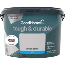 GoodHome Durable Philadelphia Matt Emulsion Paint, 2.5L -Goodhome goodhome durable philadelphia matt emulsion paint 2 5l3663602408444 02c