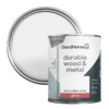 GoodHome Durable Pure Brilliant White Gloss Metal & Wood Paint, 750ml -Goodhome goodhome durable pure brilliant white gloss metal wood paint 750ml5059340188324 21c