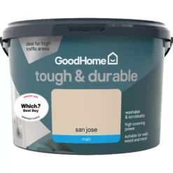 GoodHome Durable San Jose Matt Emulsion Paint, 2.5L -Goodhome goodhome durable san jose matt emulsion paint 2 5l3663602411406 02c