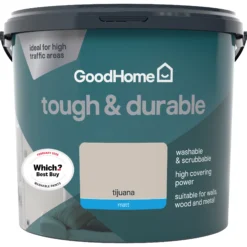 GoodHome Durable Tijuana Matt Emulsion Paint, 5L -Goodhome goodhome durable tijuana matt emulsion paint 5l3663602412007 02c