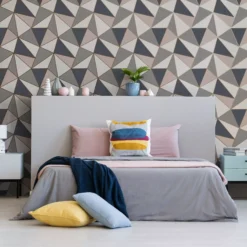 GoodHome Eastnor Navy & Pink Geometric Metallic Effect Smooth Wallpaper 10 GoodHome Eastnor Navy & Pink Geometric Metallic Effect Smooth Wallpaper -Goodhome goodhome eastnor navy pink geometric metallic effect smooth wallpaper5059340410234 20i