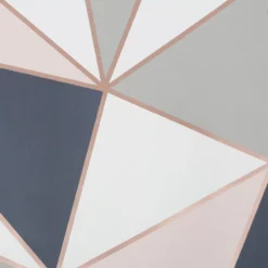 GoodHome Eastnor Navy & Pink Geometric Metallic Effect Smooth Wallpaper 9 GoodHome Eastnor Navy & Pink Geometric Metallic Effect Smooth Wallpaper -Goodhome goodhome eastnor navy pink geometric metallic effect smooth wallpaper5059340410234 37c