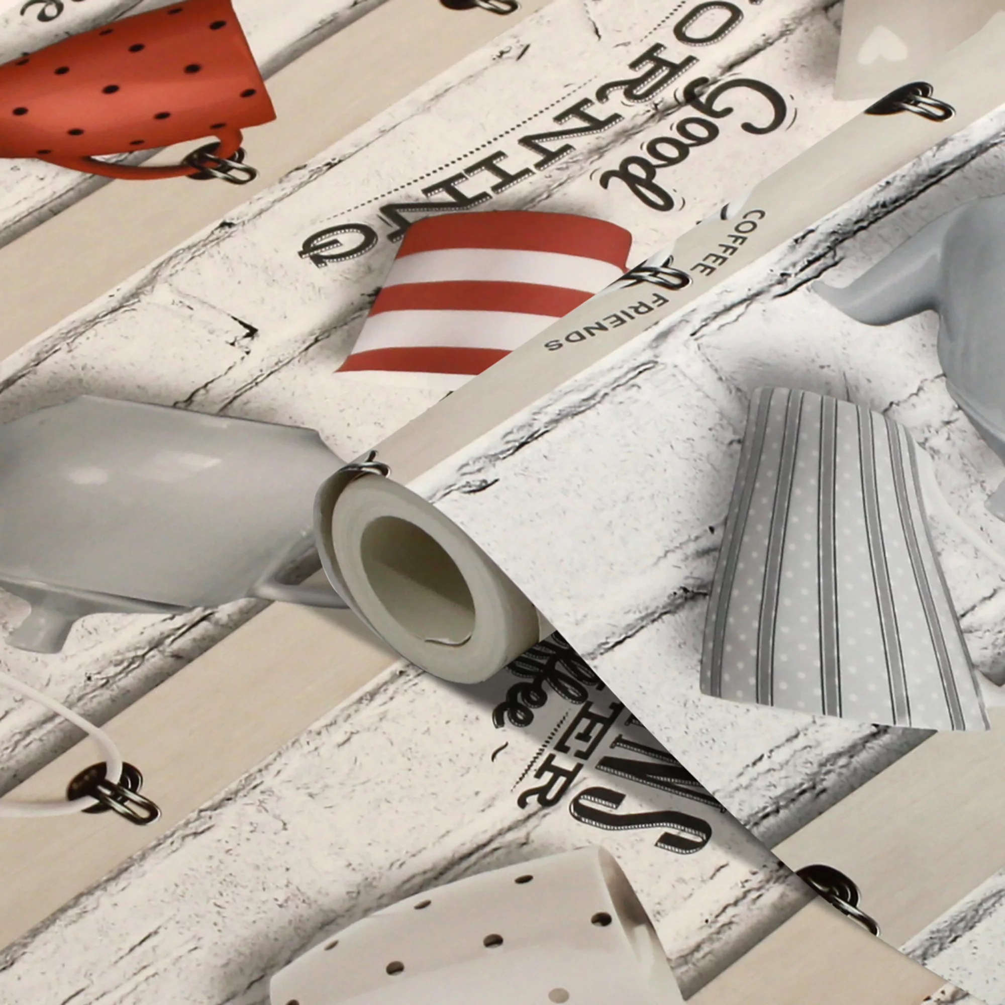 GoodHome Eclipta Multicolour Café Smooth Wallpaper 3 GoodHome Eclipta Multicolour Café Smooth Wallpaper