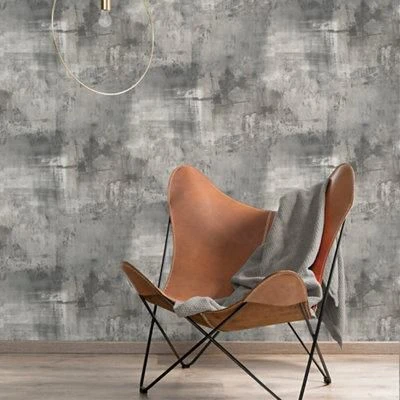 GoodHome Elmas Grey Concrete Effect Textured Wallpaper 6 GoodHome Elmas Grey Concrete Effect Textured Wallpaper - Image 4